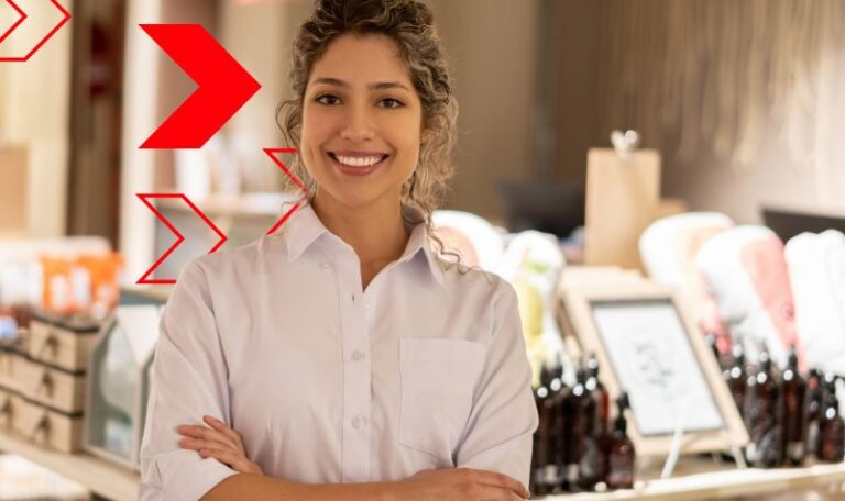 Comerciante que usa automação comercial para redes de lojas