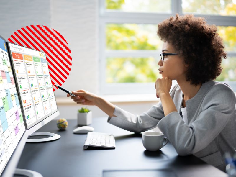 empreendedora utilizando um Sistema ERP completo