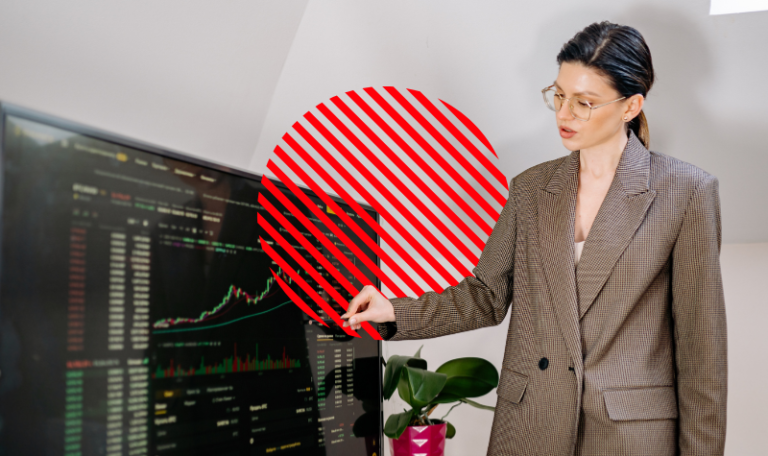 Profissional analisa indicadores financeiros em tela com gráficos e relatórios, representando o controle financeiro empresarial para acompanhar resultados, tomar decisões estratégicas e manter a saúde financeira do negócio.