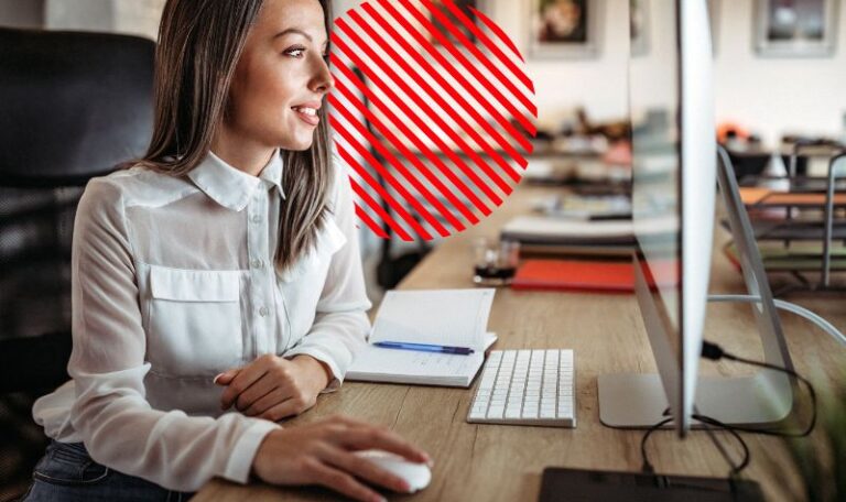 Profissional utilizando um sistema com trilha de auditoria para acompanhar alterações, usuários, registros e garantir segurança nas operações empresariais.