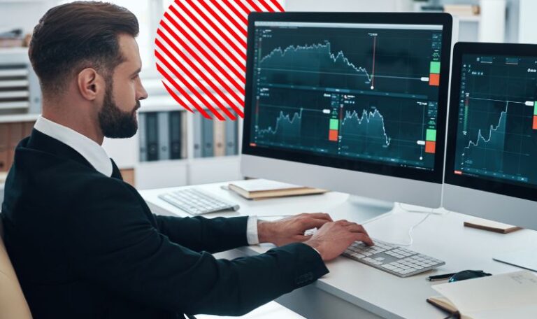 Gestor analisando gráficos financeiros para acompanhar o prazo médio de recebimento